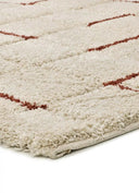 ALFOMBRA BRENDA 8834 DE ESTILO SHAGGY GEOMÉTRICO EN COLOR BLANCO - Alfombras - El Workshop-120 x 60 x 2.5 cm
