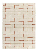 ALFOMBRA BRENDA 8834 DE ESTILO SHAGGY GEOMÉTRICO EN COLOR BLANCO - Alfombras - El Workshop-120 x 60 x 2.5 cm