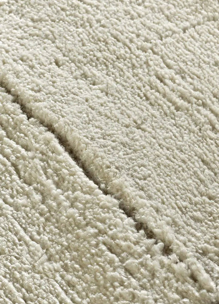 ALFOMBRA CANDELA 2308 DE ESTILO ESCANDINAVO EN COLOR CREMA - Alfombras - El Workshop-150 x 80 x 1.4 cm