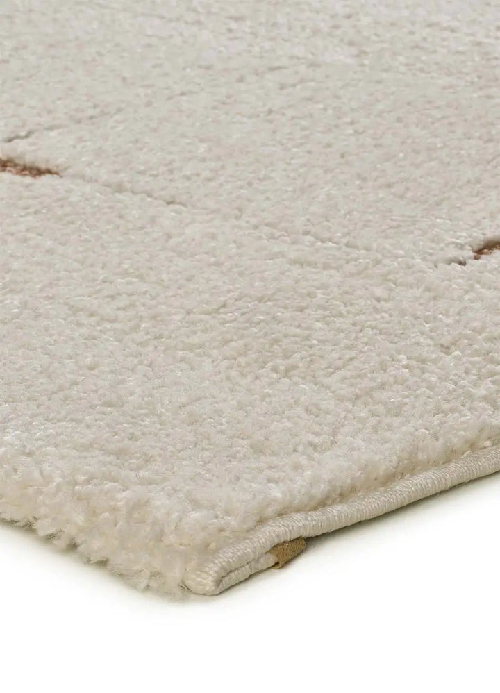 ALFOMBRA CANDELA 2309 DE ESTILO ESCANDINAVO EN COLOR CREMA - Alfombras - El Workshop-150 x 80 x 1.4 cm
