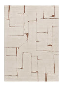 ALFOMBRA CANDELA 2309 DE ESTILO ESCANDINAVO EN COLOR CREMA - Alfombras - El Workshop-150 x 80 x 1.4 cm