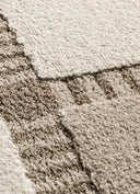 ALFOMBRA CANDELA 2451 DE ESTILO GEOMÉTRICO EN COLOR CREMA en ambiente decorado (3)