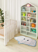 ALFOMBRA INFANTIL CANDY 22036 CON ELEFANTE EN COLOR BLANCO - Alfombras - El Workshop-120 x 75 x 0.3 cm