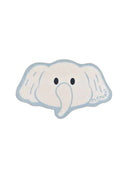 ALFOMBRA INFANTIL CANDY 22036 CON ELEFANTE EN COLOR BLANCO - Alfombras - El Workshop-120 x 75 x 0.3 cm