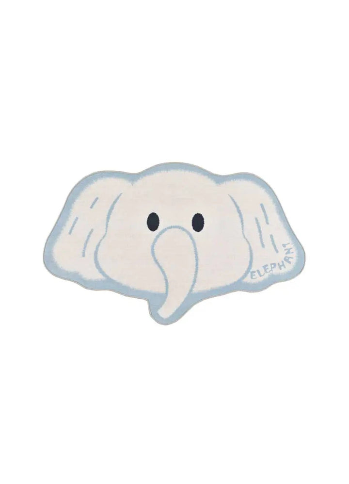 ALFOMBRA INFANTIL CANDY 22036 CON ELEFANTE EN COLOR BLANCO, foto de producto