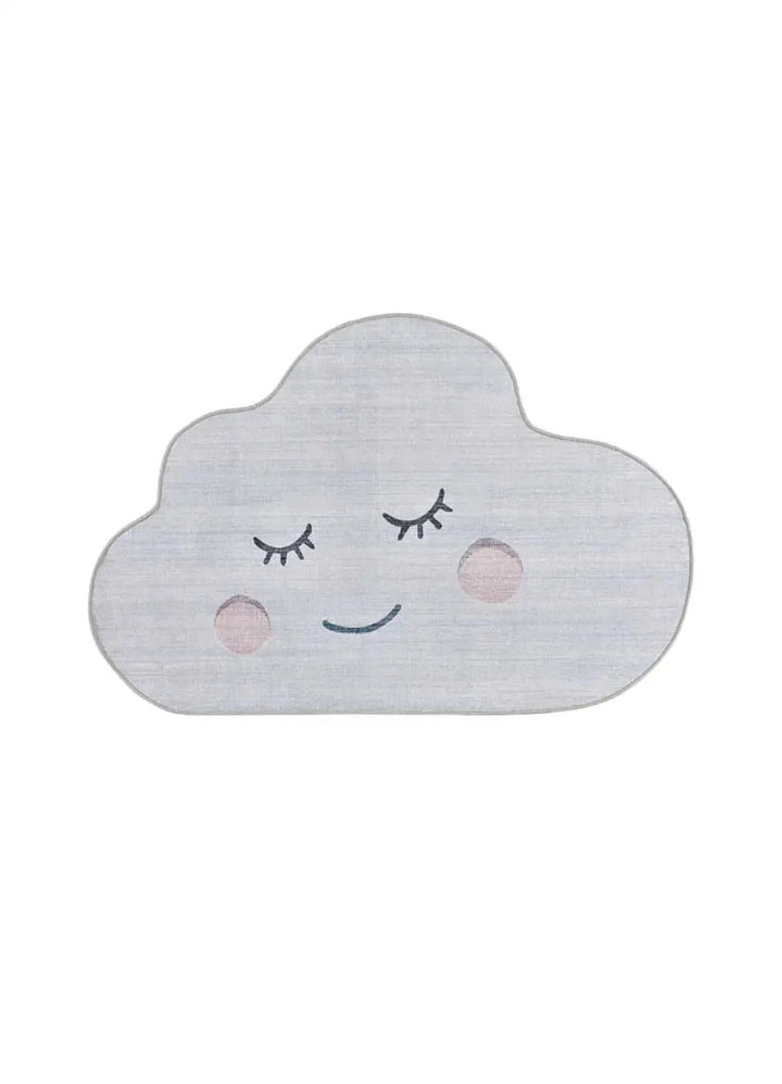 ALFOMBRA INFANTIL CANDY 24064 CON NUBE EN COLOR PLATA, foto de producto