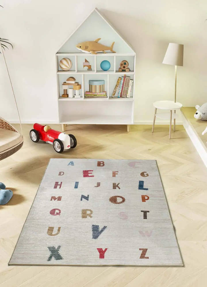 ALFOMBRA INFANTIL CANDY 24082 CON ABECEDARIO EN MULTICOLOR - Alfombras - El Workshop-170 x 120 x 0.3 cm