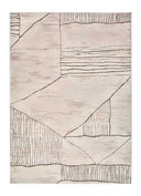 ALFOMBRA CERES 54003 DE ESTILO ÉTNICO EN COLOR CREMA Y MARRÓN - Alfombras - El Workshop-120 x 80 x 0.7 cm