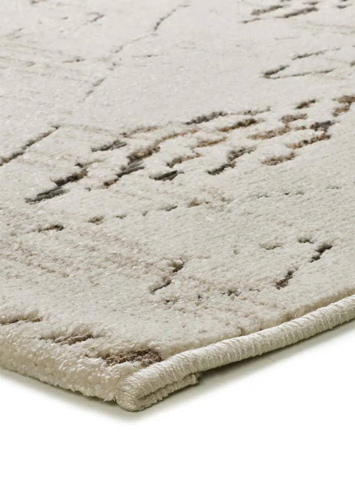 ALFOMBRA CERES 54008 DE ESTILO ÉTNICO EN COLOR CREMA Y MARRÓN - Alfombras - El Workshop-120 x 80 x 0.7 cm