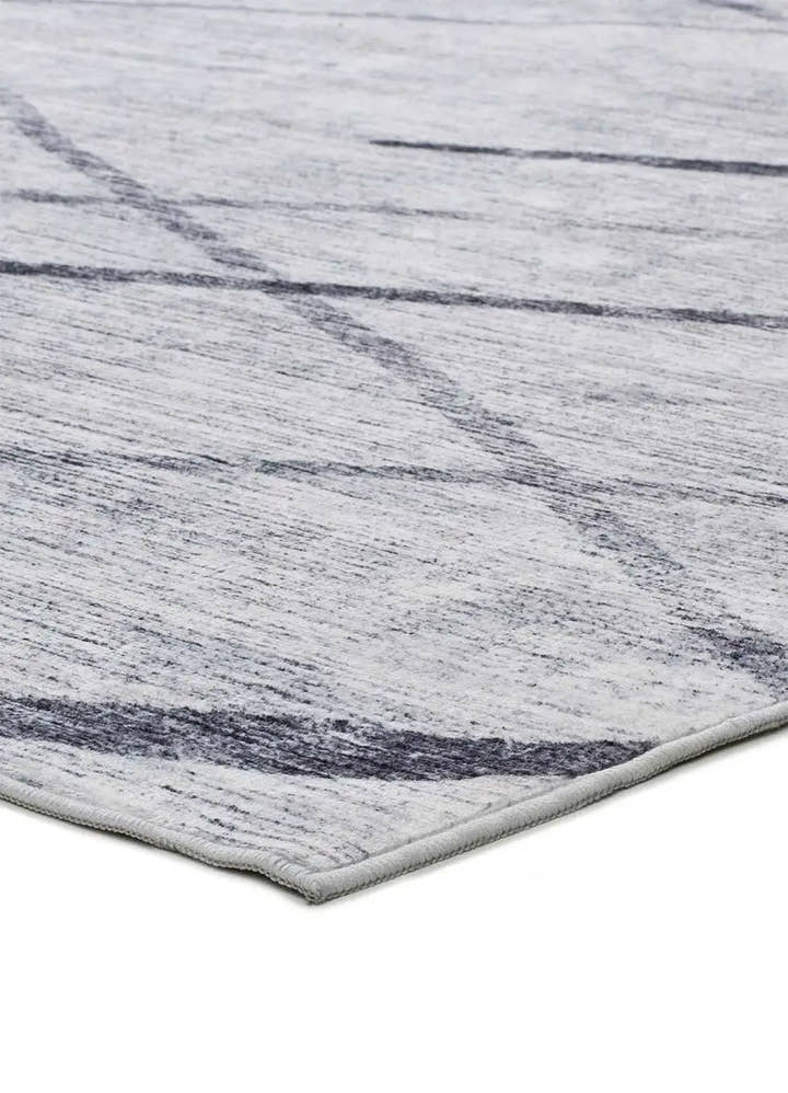 ALFOMBRA CLASS 22036 DE ESTILO ÉTNICO EN COLOR GRIS - Alfombras - El Workshop-150 x 80 x 0.4 cm