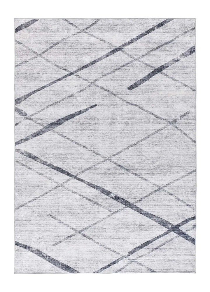 ALFOMBRA CLASS 22036 DE ESTILO ÉTNICO EN COLOR GRIS - Alfombras - El Workshop-150 x 80 x 0.4 cm