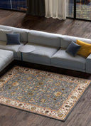 ALFOMBRA CLASSIC 12505 DE ESTILO CLÁSICO EN COLOR PLATA - Alfombras - El Workshop-150 x 80 x 1 cm