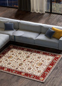 ALFOMBRA CLASSIC 12505 DE ESTILO CLÁSICO EN COLOR CREMA - Alfombras - El Workshop-150 x 80 x 1 cm