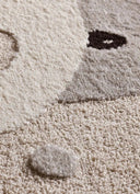 ALFOMBRA INFANTIL CLOWN 2345 CON HIPOPÓTAMO EN COLOR PIEDRA - Alfombras - El Workshop-170 x 120 x 1.4 cm