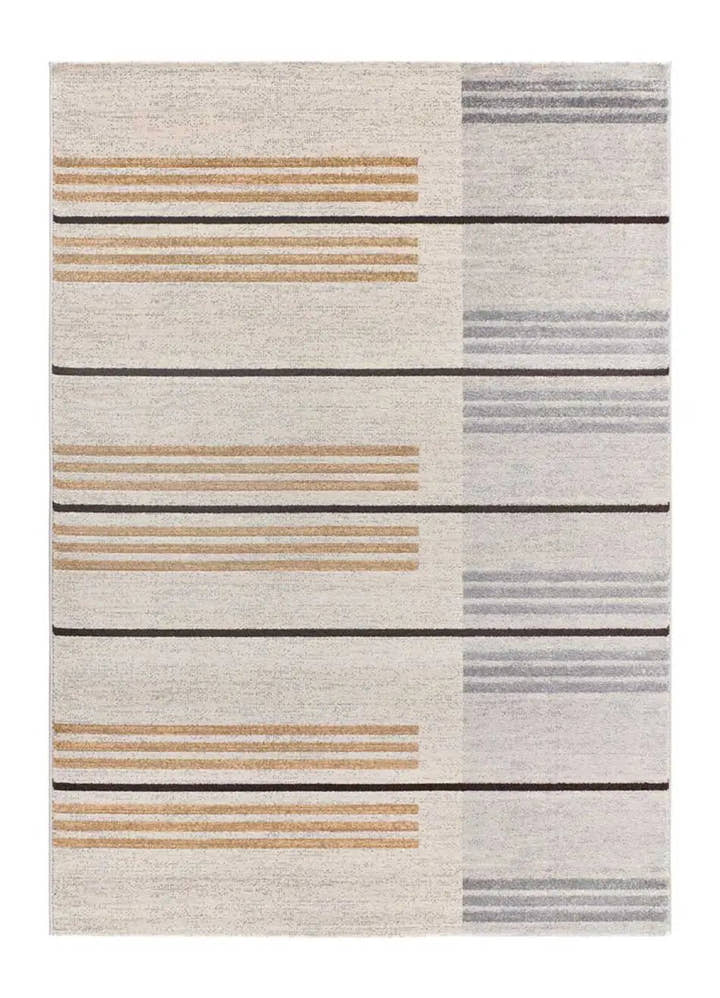 ALFOMBRA CRAFT 12929 DE ESTILO ÉTNICO EN COLOR GRIS Y BEIGE - Alfombras - El Workshop-150 x 80 x 1 cm