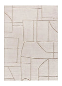 ALFOMBRA DIENA 40406 DE ESTILO ESCANDINAVO CON RELIEVE EN COLOR BLANCO - Alfombras - El Workshop-150 x 80 x 1.1 cm
