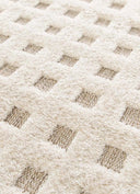 ALFOMBRA DIENA 40418 DE ESTILO ESCANDINAVO CON RELIEVE EN COLOR BLANCO - Alfombras - El Workshop-150 x 80 x 1.1 cm