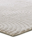 ALFOMBRA ESTILO 23040 DE ESTILO GEOMÉTRICO CON RELIEVE EN COLOR CREMA - Alfombras - El Workshop-110 x 60 x 1.2 cm