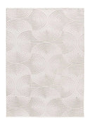 ALFOMBRA ESTILO 23040 DE ESTILO GEOMÉTRICO CON RELIEVE EN COLOR CREMA - Alfombras - El Workshop-110 x 60 x 1.2 cm