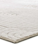 ALFOMBRA ESTILO 23062 DE ESTILO GEOMÉTRICO CON RELIEVE EN COLOR CREMA - Alfombras - El Workshop-110 x 60 x 1.2 cm