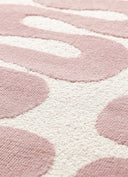 ALFOMBRA FLASHY 25409 DE ESTILO MODERNO EN COLOR ROSA - Alfombras - El Workshop-170 x 120 x 0.7 cm