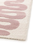 ALFOMBRA FLASHY 25409 DE ESTILO MODERNO EN COLOR ROSA - Alfombras - El Workshop-170 x 120 x 0.7 cm
