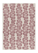 ALFOMBRA FLASHY 25409 DE ESTILO MODERNO EN COLOR ROSA - Alfombras - El Workshop-170 x 120 x 0.7 cm
