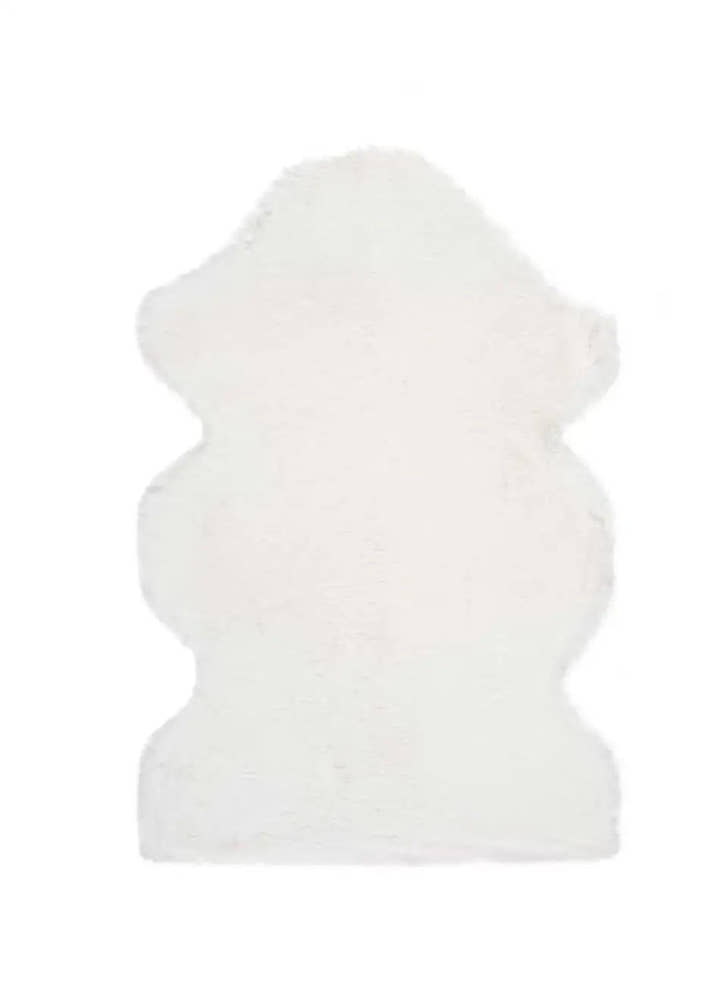 ALFOMBRA FOX LISO DE ESTILO SHAGGY EN COLOR BLANCO - Alfombras - El Workshop-90 x 60 x 2.5 cm
