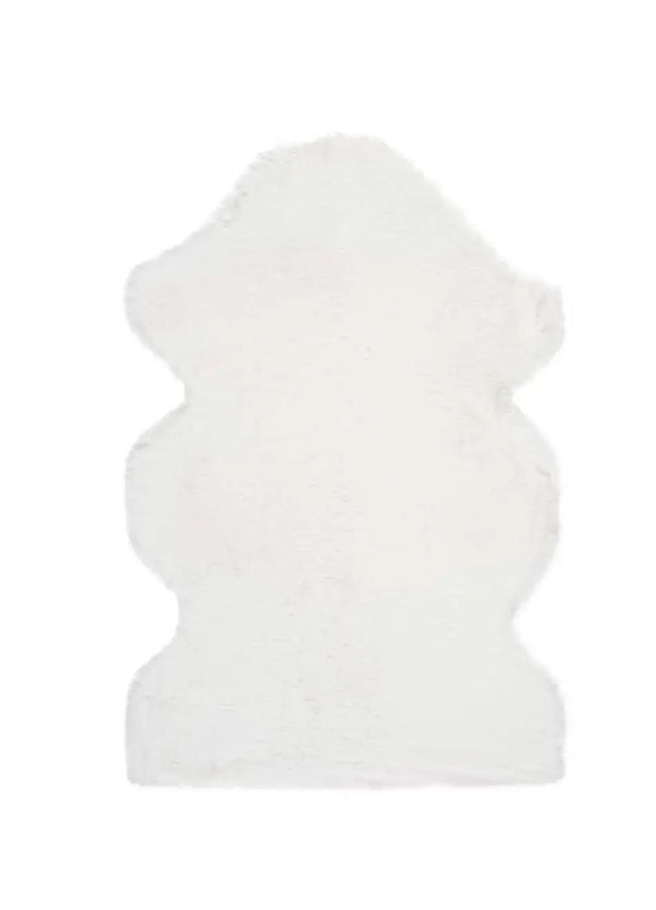 ALFOMBRA FOX LISO DE ESTILO SHAGGY EN COLOR BLANCO - Alfombras - El Workshop-90 x 60 x 2.5 cm