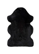 ALFOMBRA FOX LISO DE ESTILO SHAGGY EN COLOR NEGRO - Alfombras - El Workshop-90 x 60 x 2.5 cm