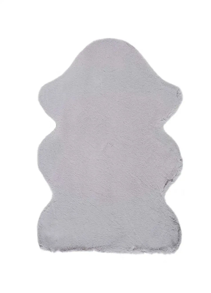 ALFOMBRA FOX LISO DE ESTILO SHAGGY EN COLOR PLATA - Alfombras - El Workshop-90 x 60 x 2.5 cm