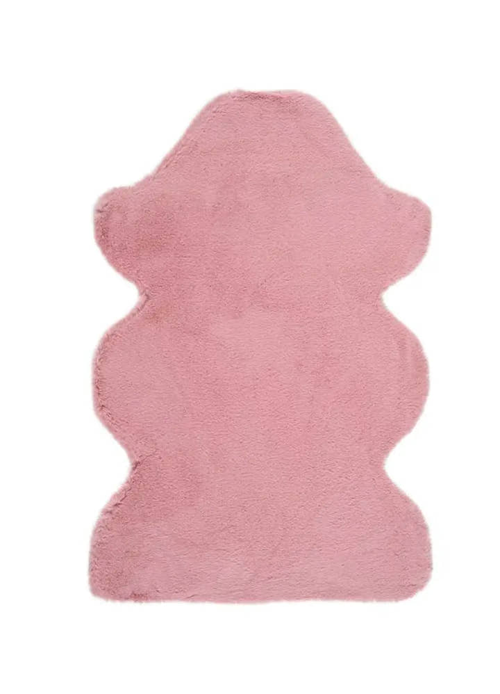 ALFOMBRA FOX LISO DE ESTILO SHAGGY EN COLOR ROSA - Alfombras - El Workshop-90 x 60 x 2.5 cm