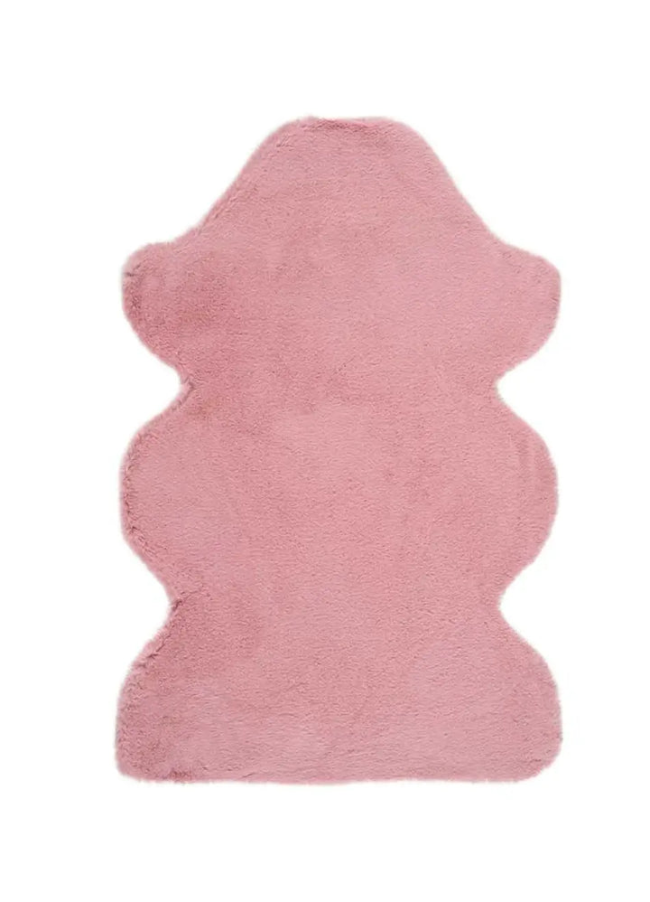 ALFOMBRA FOX LISO DE ESTILO SHAGGY EN COLOR ROSA - Alfombras - El Workshop-90 x 60 x 2.5 cm