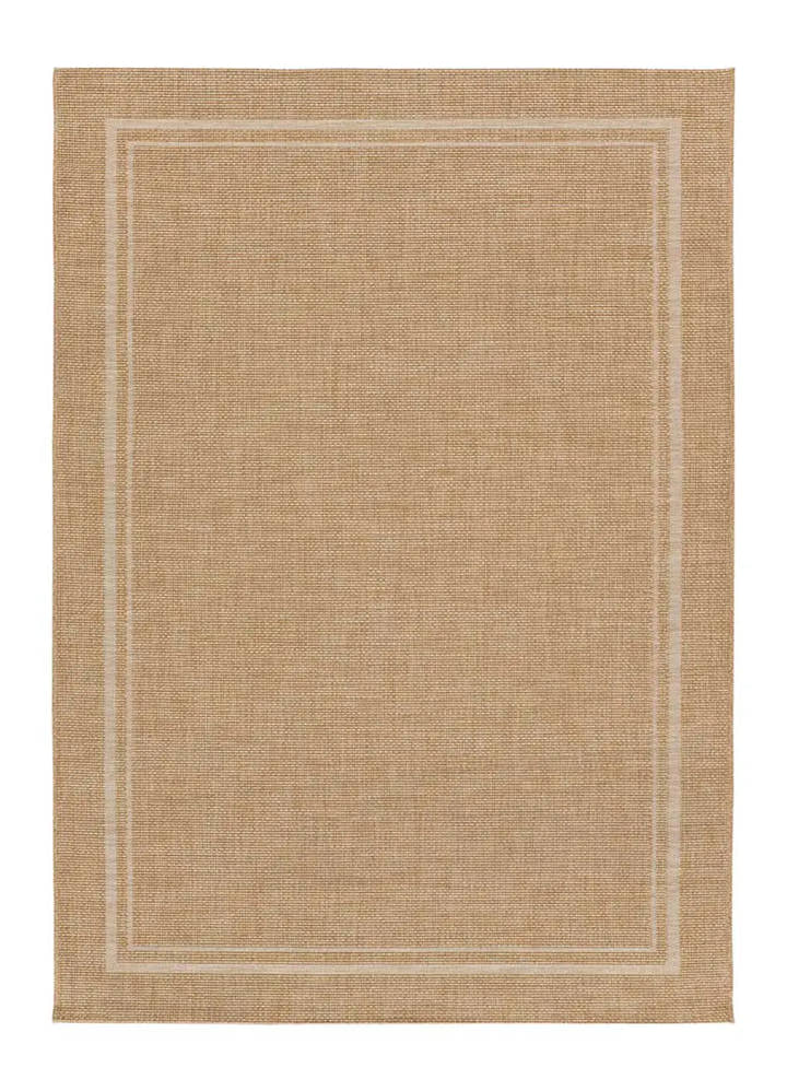 ALFOMBRA GUINEA 28805 DE ESTILO GEOMÉTRICO ASPECTO YUTE EN COLOR BEIGE - Alfombras - El Workshop-150 x 80 x 0.3 cm