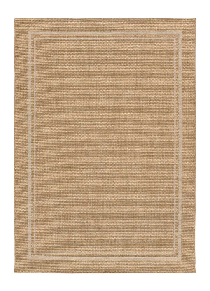 ALFOMBRA GUINEA 28805 DE ESTILO GEOMÉTRICO ASPECTO YUTE EN COLOR BEIGE - Alfombras - El Workshop-150 x 80 x 0.3 cm