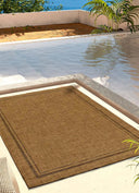 ALFOMBRA GUINEA 28805 DE ESTILO GEOMÉTRICO ASPECTO YUTE EN COLOR NATURAL - Alfombras - El Workshop-150 x 80 x 0.3 cm