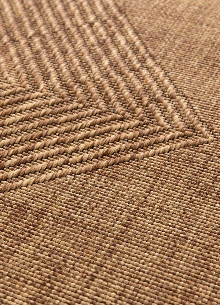 ALFOMBRA GUINEA 28814 DE ESTILO GEOMÉTRICO ASPECTO YUTE EN COLOR NATURAL - Alfombras - El Workshop-150 x 80 x 0.3 cm