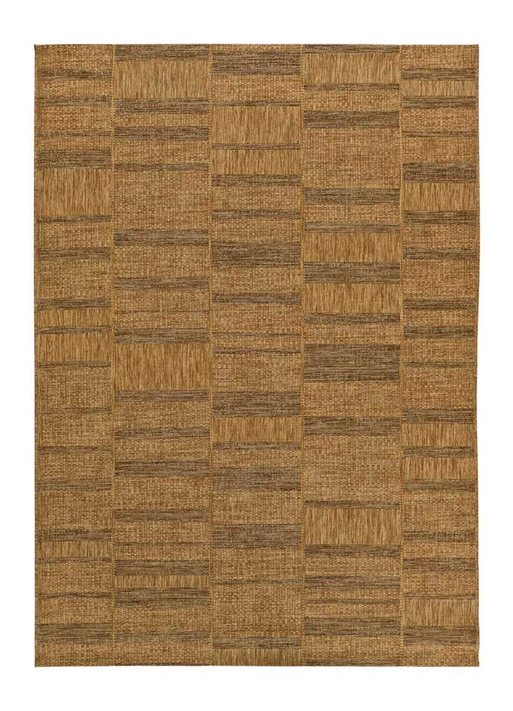 ALFOMBRA GUINEA 28828 DE ESTILO GEOMÉTRICO ASPECTO YUTE EN COLOR NATURAL - Alfombras - El Workshop-150 x 80 x 0.3 cm