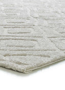 ALFOMBRA JUNO 111 DE ESTILO ESCANDINAVO CON RELIEVE EN COLOR BLANCO - Alfombras - El Workshop-120 x 64 x 1.8 cm