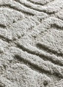 ALFOMBRA JUNO 111 DE ESTILO ESCANDINAVO CON RELIEVE EN COLOR GRIS - Alfombras - El Workshop-120 x 64 x 1.8 cm
