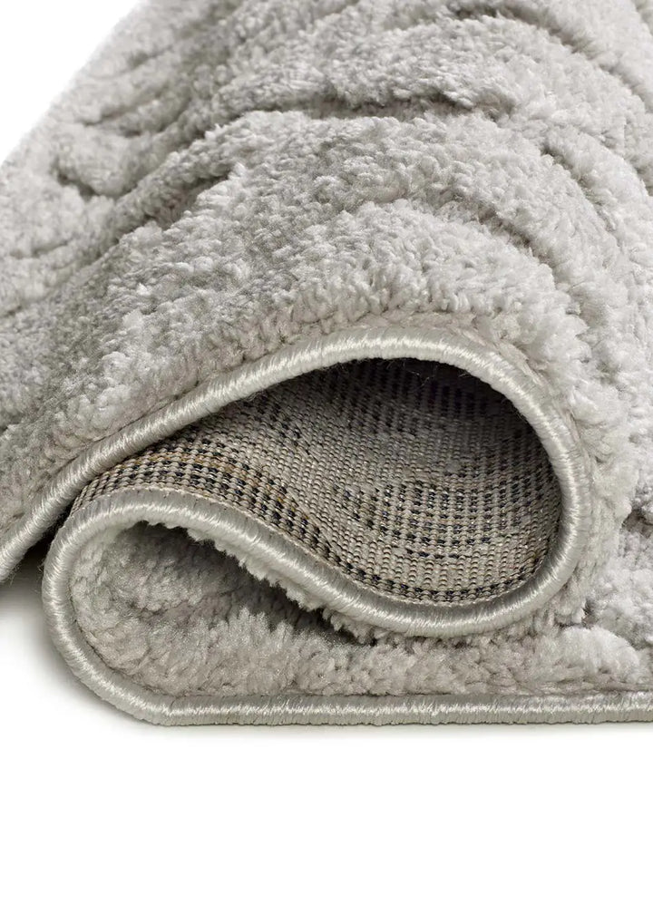 ALFOMBRA JUNO 111 DE ESTILO ESCANDINAVO CON RELIEVE EN COLOR GRIS, foto de producto
