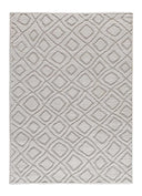 ALFOMBRA JUNO 111 DE ESTILO ESCANDINAVO CON RELIEVE EN COLOR GRIS - Alfombras - El Workshop-120 x 64 x 1.8 cm