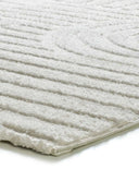 ALFOMBRA JUNO 54406 DE ESTILO GEOMÉTRICO CON RELIEVE EN COLOR BLANCO - Alfombras - El Workshop-120 x 64 x 1.8 cm