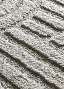 ALFOMBRA JUNO 54406 DE ESTILO GEOMÉTRICO CON RELIEVE EN COLOR GRIS - Alfombras - El Workshop-120 x 64 x 1.8 cm