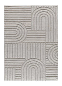ALFOMBRA JUNO 54406 DE ESTILO GEOMÉTRICO CON RELIEVE EN COLOR GRIS - Alfombras - El Workshop-120 x 64 x 1.8 cm