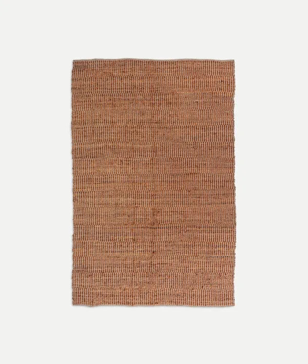 ALFOMBRA KALHID DE ESTILO BOHO EN COLOR MARRÓN