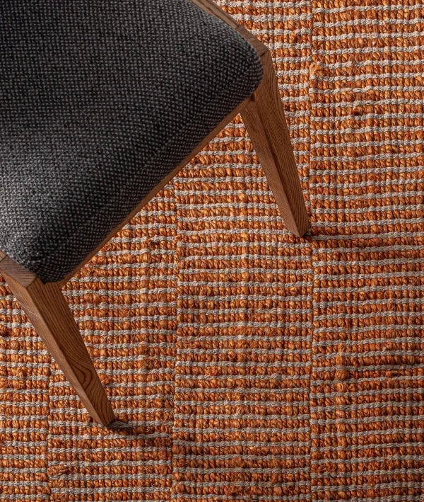 ALFOMBRA KALHID DE ESTILO BOHO EN COLOR MARRÓN