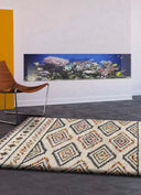 ALFOMBRA KASBAH 8627 DE ESTILO ÉTNICO EN MULTICOLOR - Alfombras - El Workshop-150 x 80 x 2.5 cm