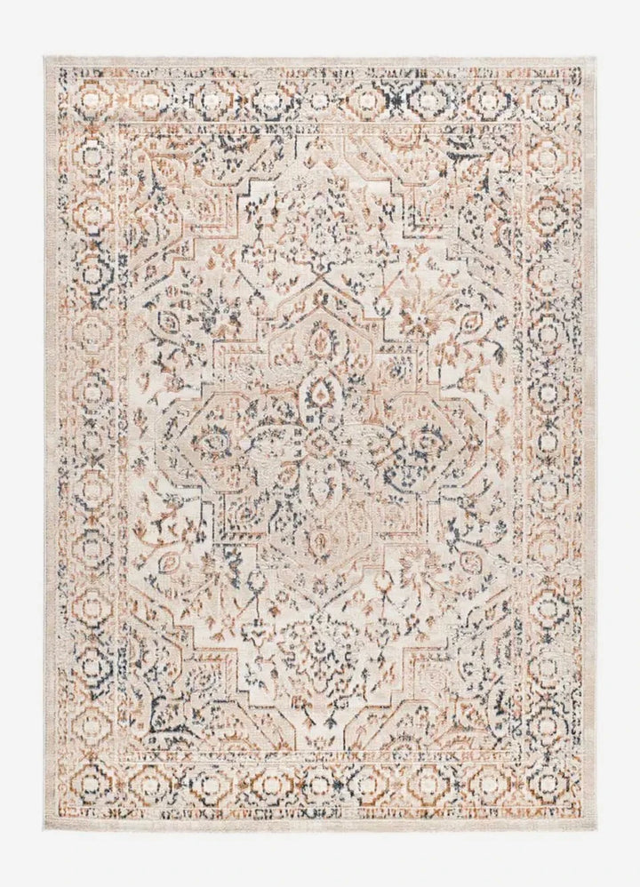 ALFOMBRA KEOPS 4463 DE ESTILO VINTAGE EN MULTICOLOR, foto de producto sobre fondo gris de estudio