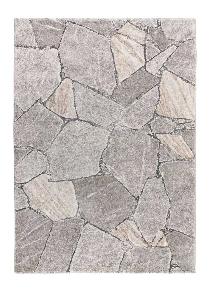 ALFOMBRA KIVET 9055 DE ESTILO SHAGGY MODERNO EN COLOR GRIS, foto de producto